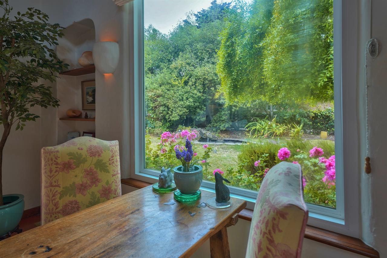 View of the Beautiful Garden from the Living Room