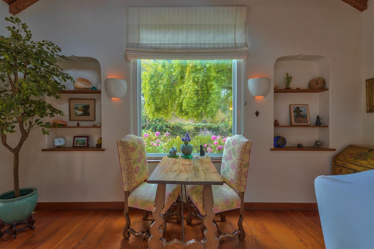 Garden View from this Sweet Table for Two
