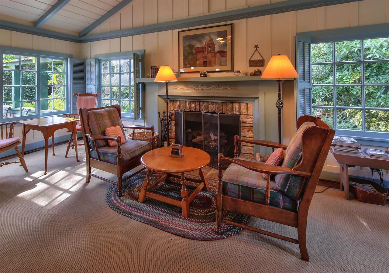Imagine Fireside Chats in Front of the Wood Burning Fireplace