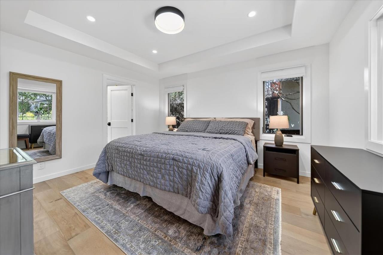 Bedroom 1 has a King Bed, EnSuite Bath and Large Closet