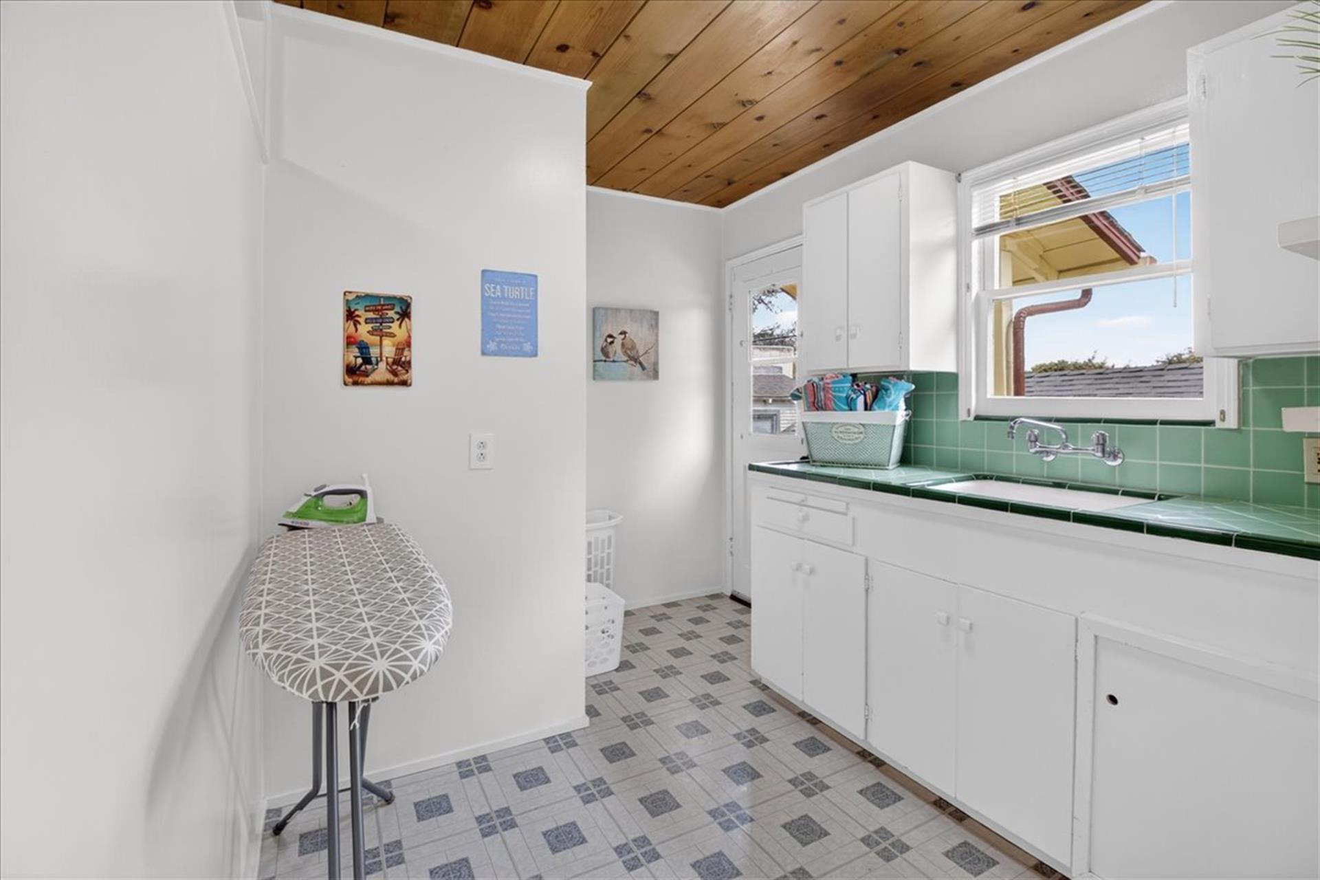 Mud Room with Sink, Iron and Ironing Board