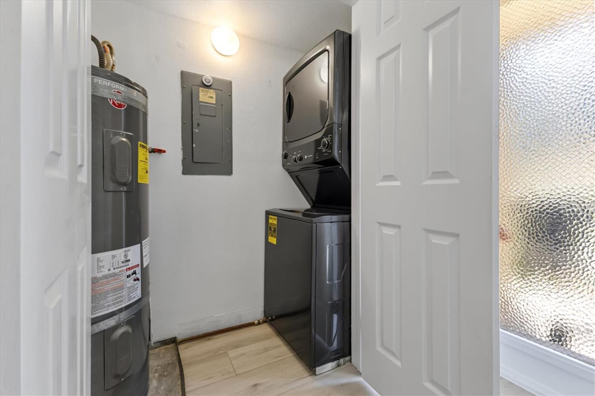 Stacked Washer and Dryer