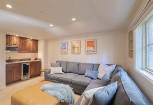 DenMedia Room, Downstairs, Wet Bar, TV, Sleeper Sofa