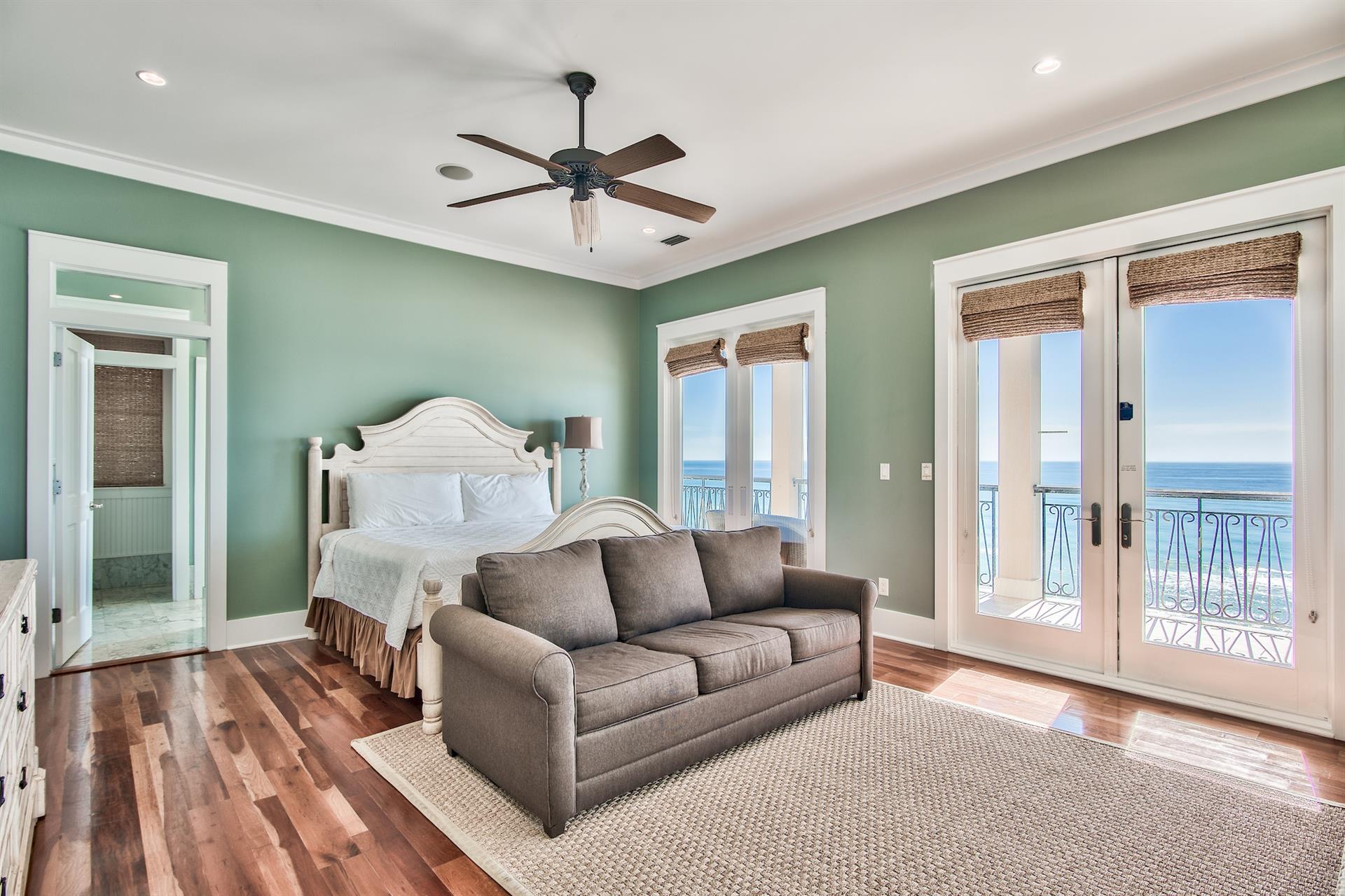 3rd Floor King Master Bedroom, Sleeper Sofa, Beach Front Balcony, Private Master Bathroom w Walk In Shower and Soaking Tub