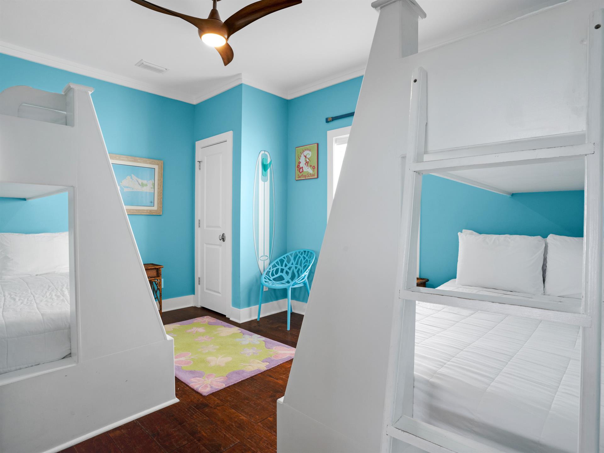 Triple Bunks Guest Bedroom on 2nd fl