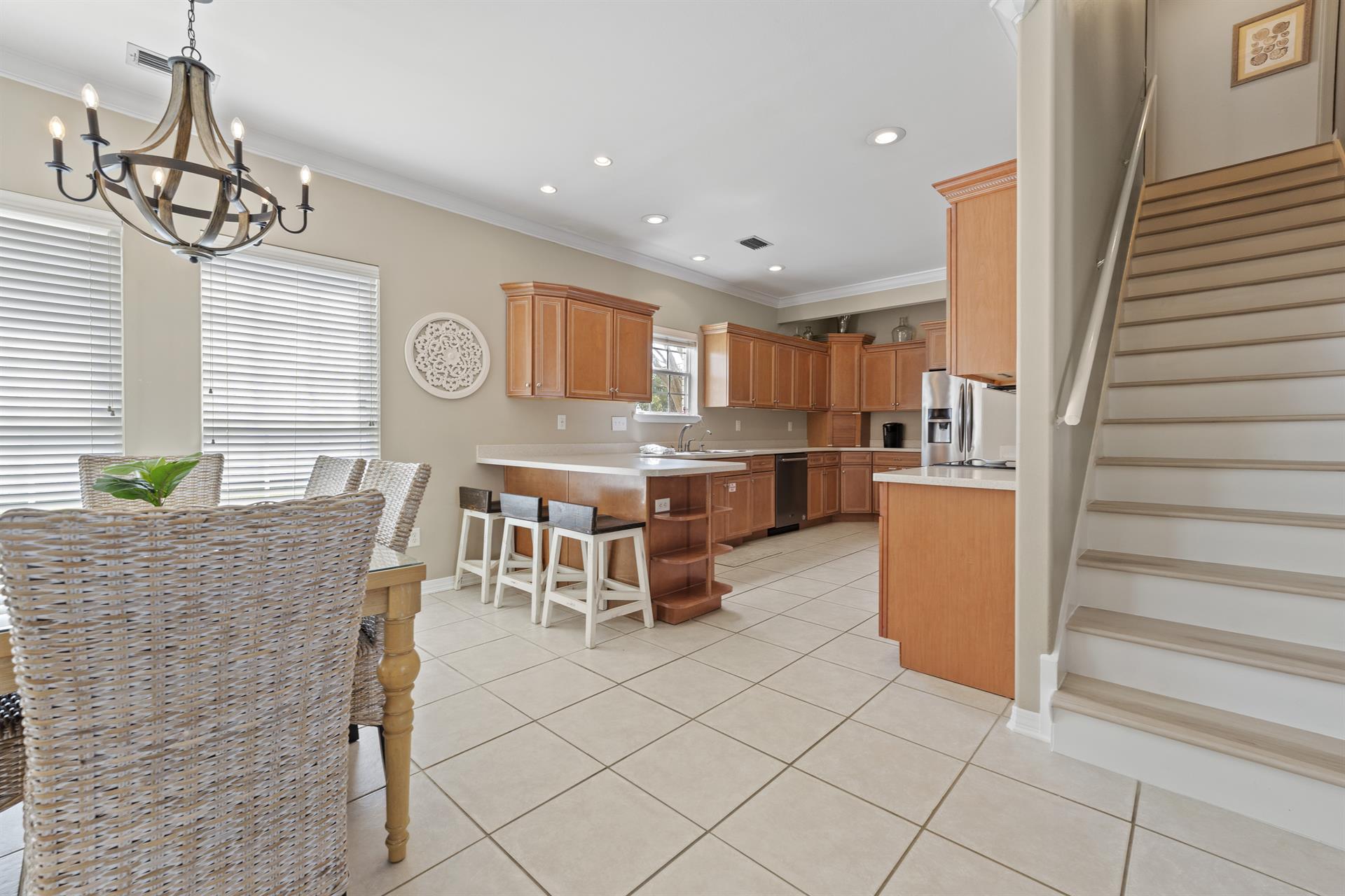 Kitchen with Bar Seating