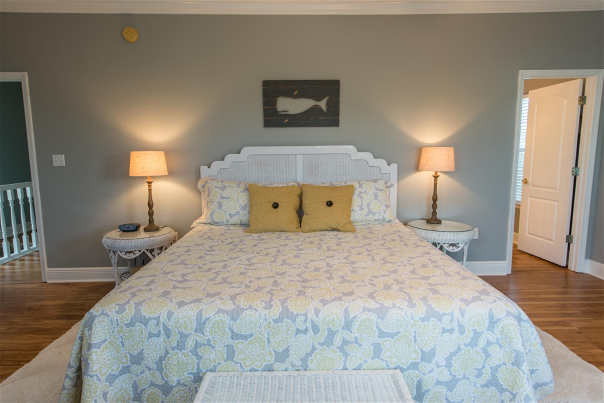 Primary Bedroom with King Bed on 2nd Floor