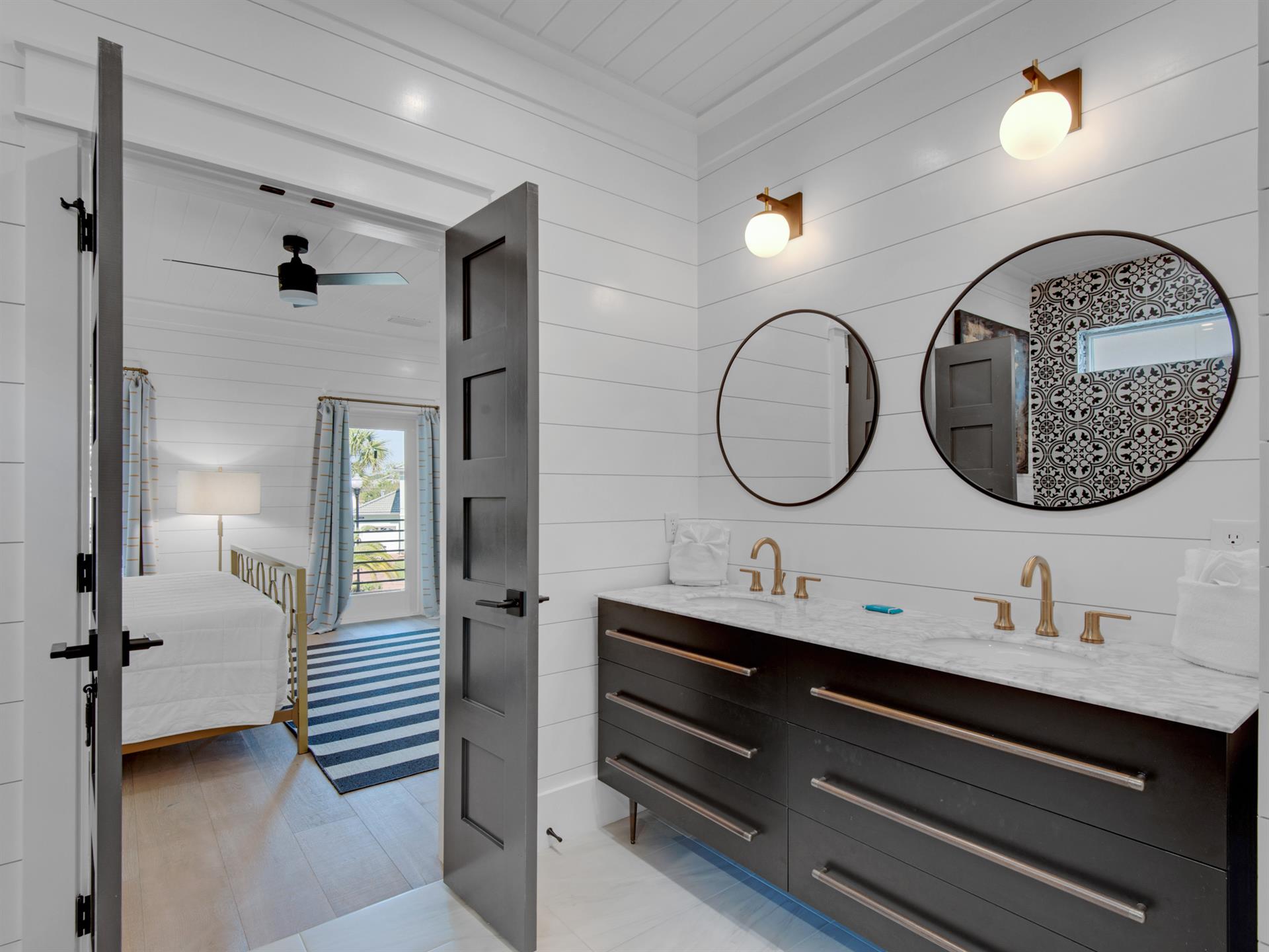 Primary Bath with Double Vanity