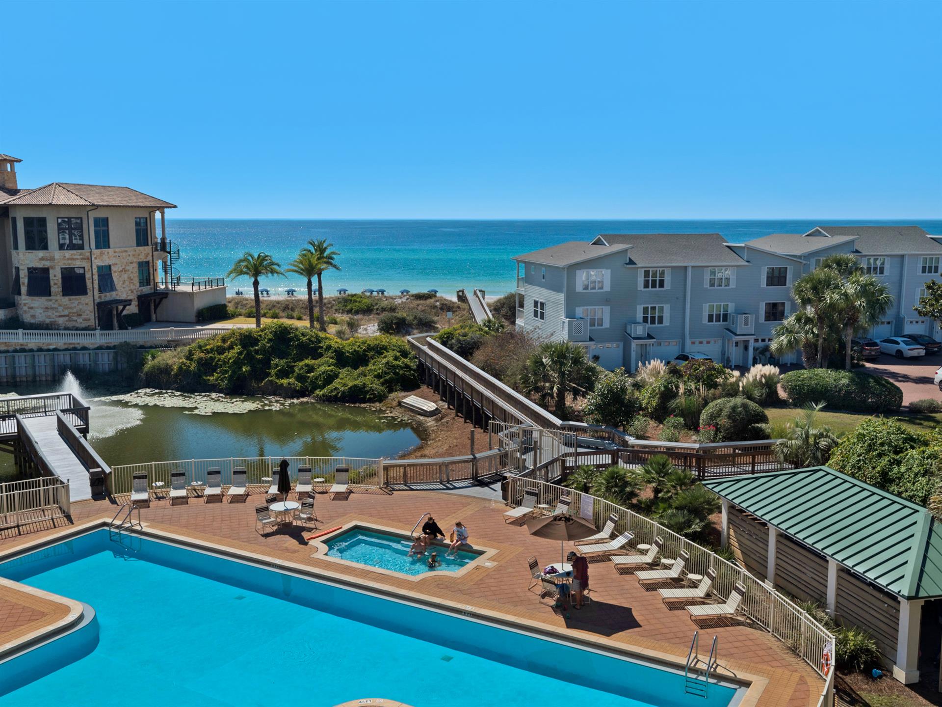 Stunning View of the Pool and Gulf