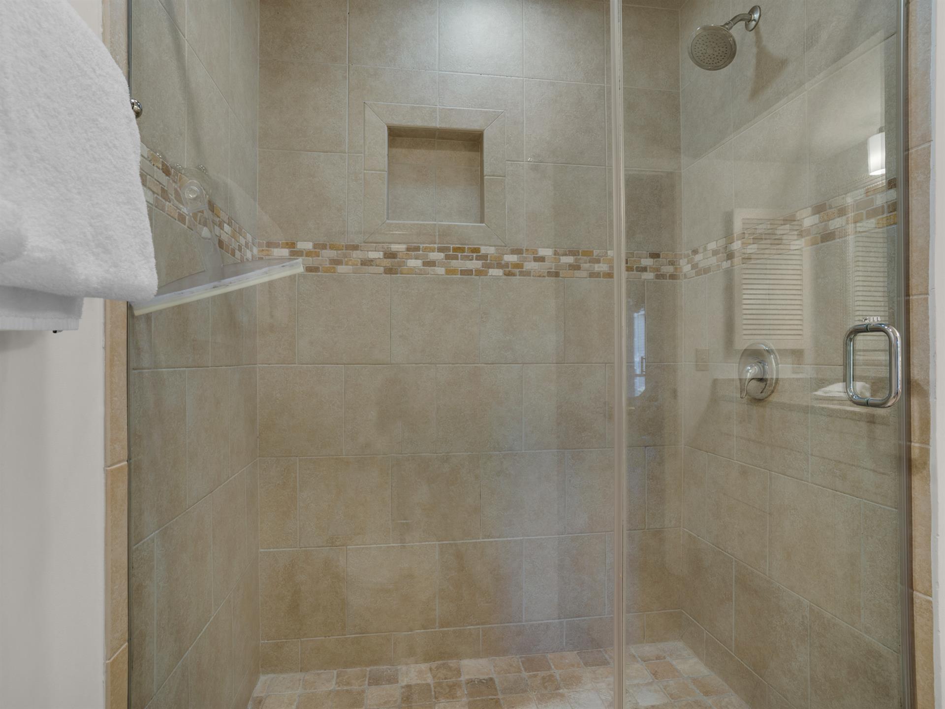 Walkin Shower in Primary Bath