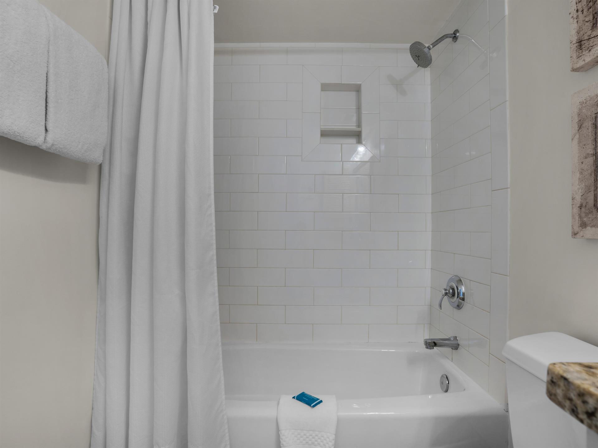 Shower and Tub in Guest Bath