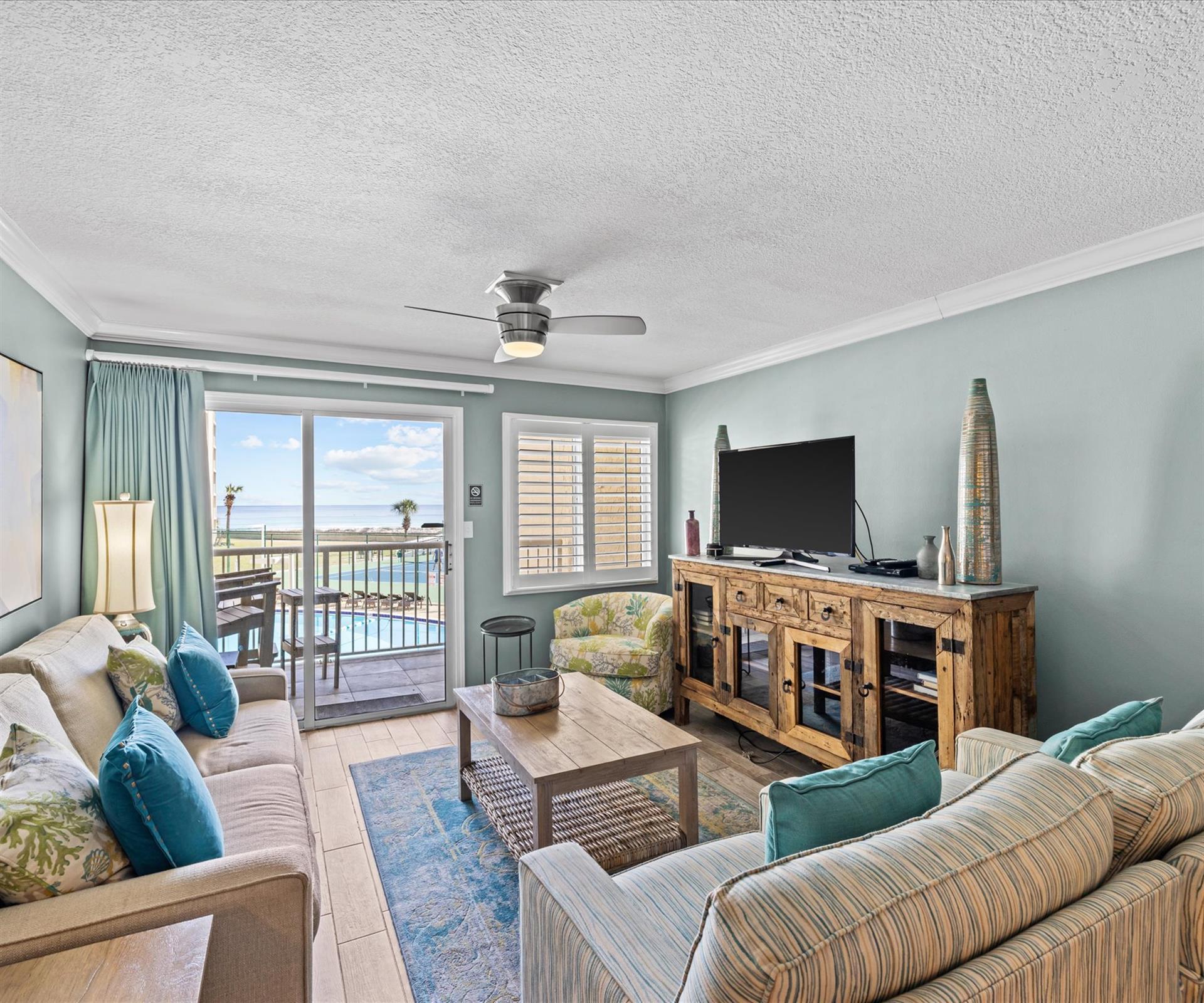 HSRC 210 Living Area With Balcony View