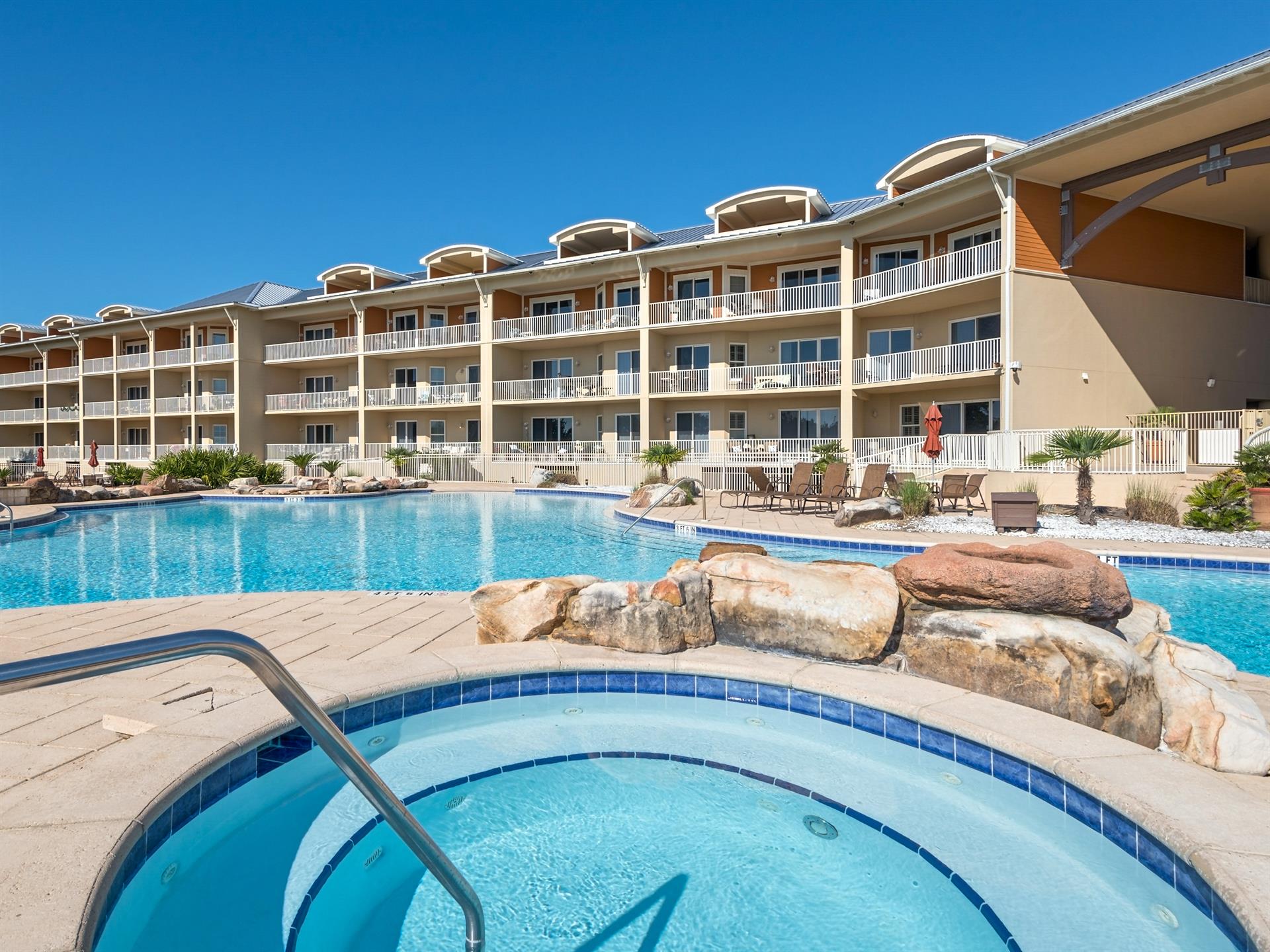 Complex Pool and Hot Tub