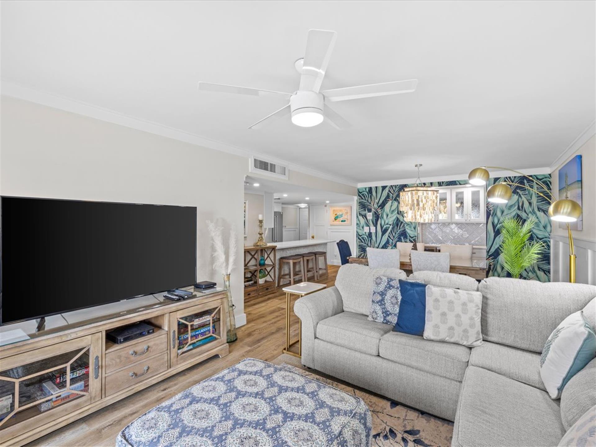 Living Area With Flat Screen TV