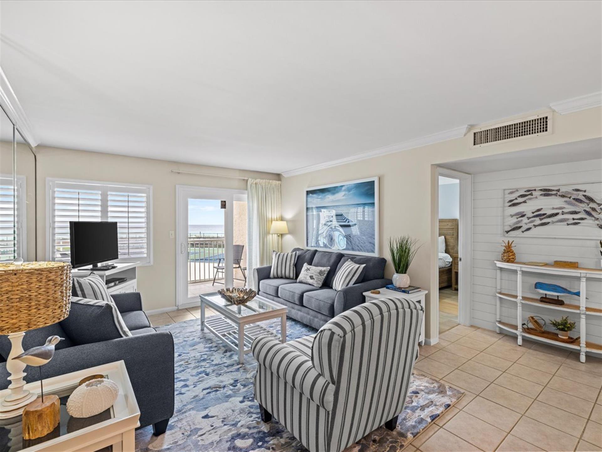 HSRC 208 Living Area With Balcony View