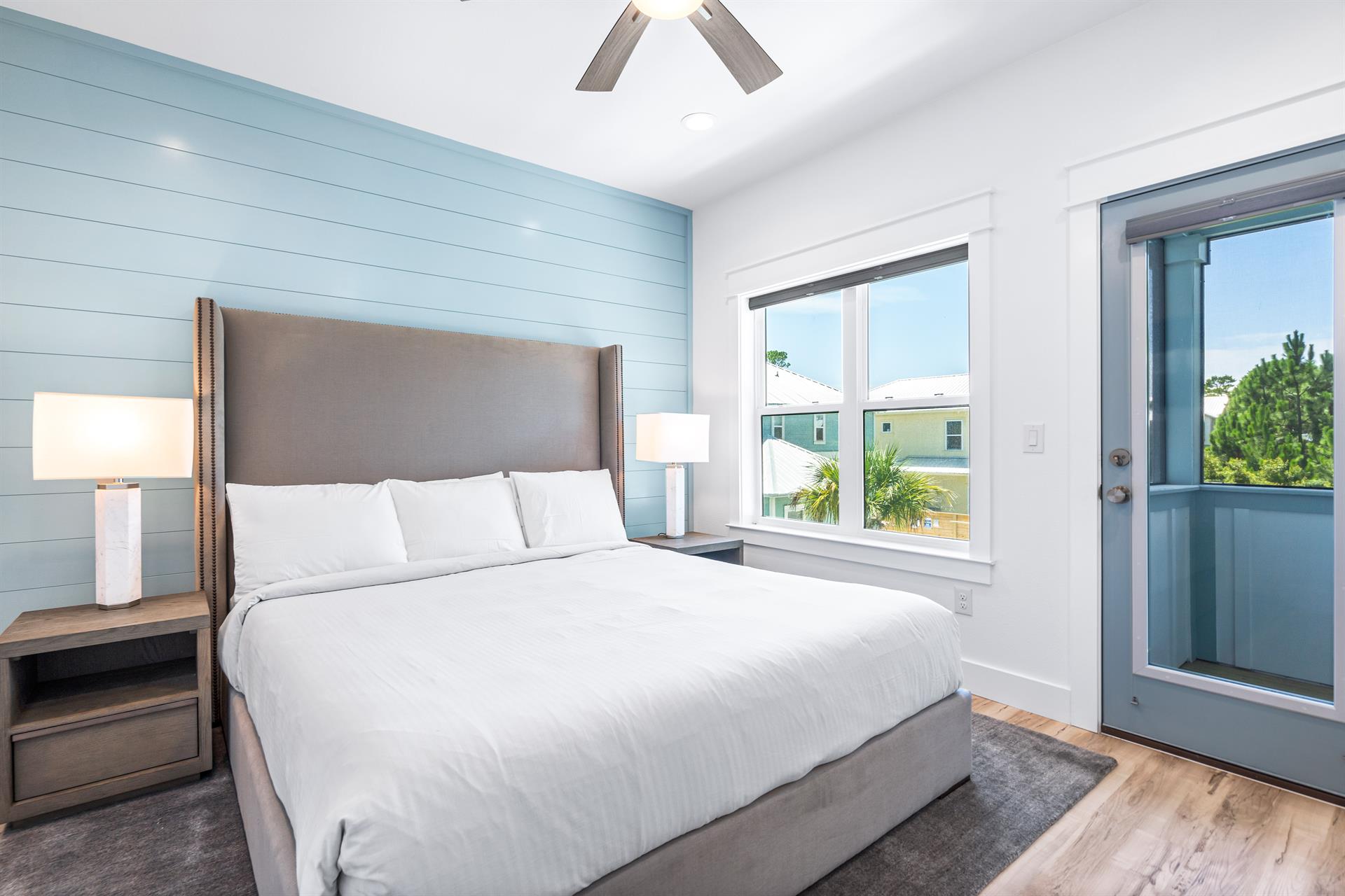 Second Floor King bedroom with tub shower combination. 2