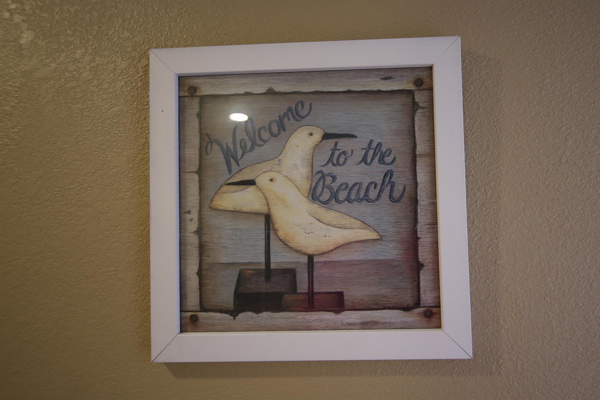 Welcome To The Beach Decor