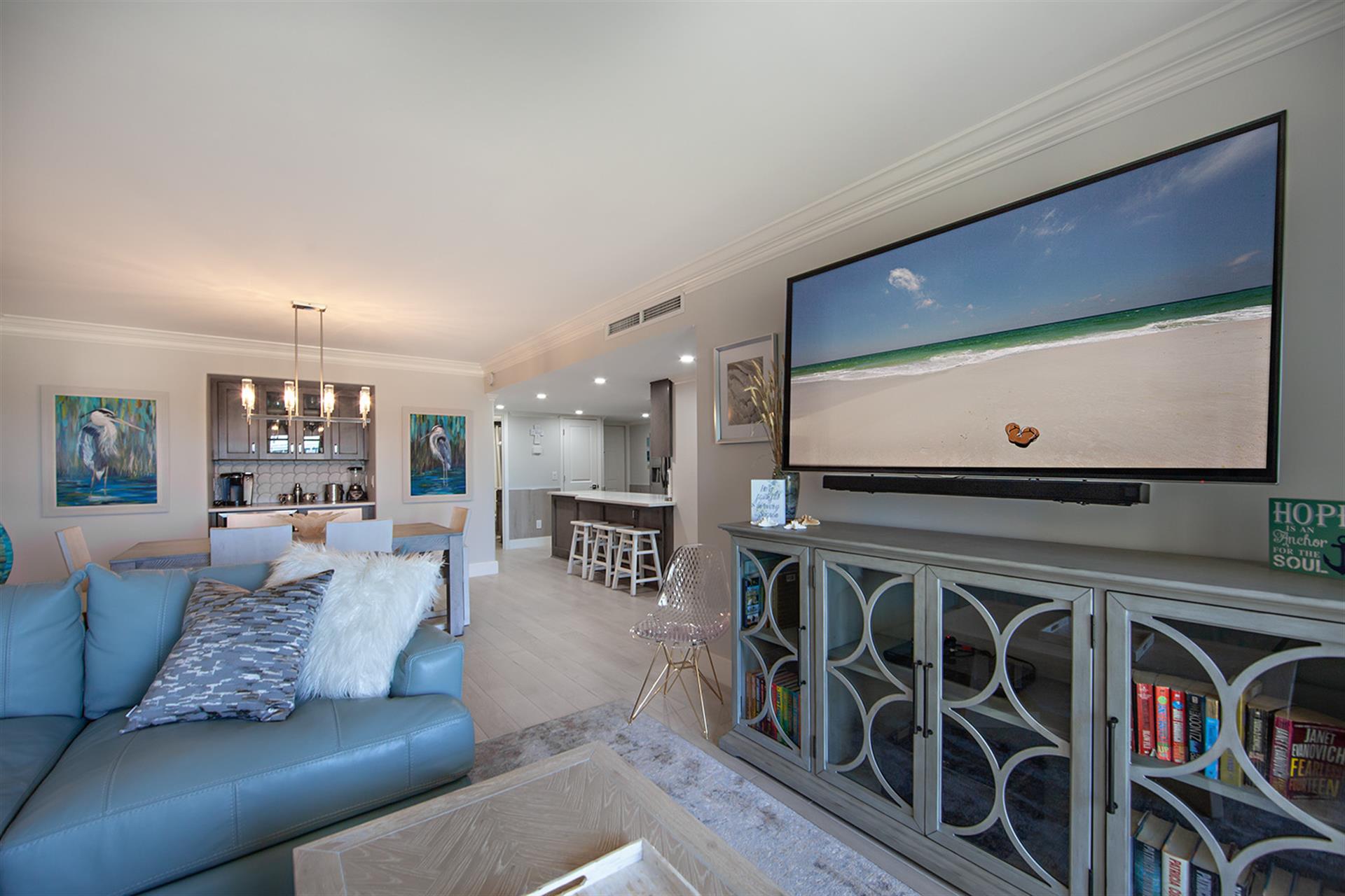 HSRC 104 Living Area With 65 Flat Screen