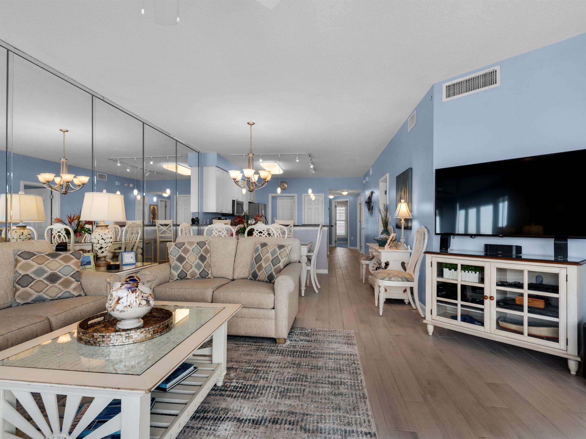 Living Room with Flatscreen TV