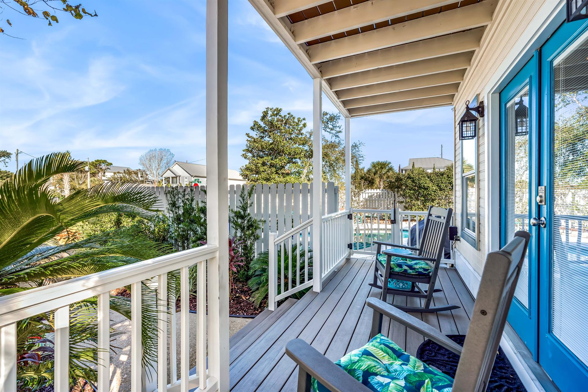 Front Porch with Rocking Chairs