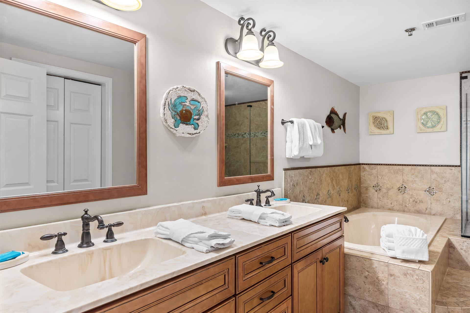Primary Bathroom with Double Vanity