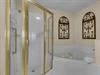 Primary bathroom with soaking tub