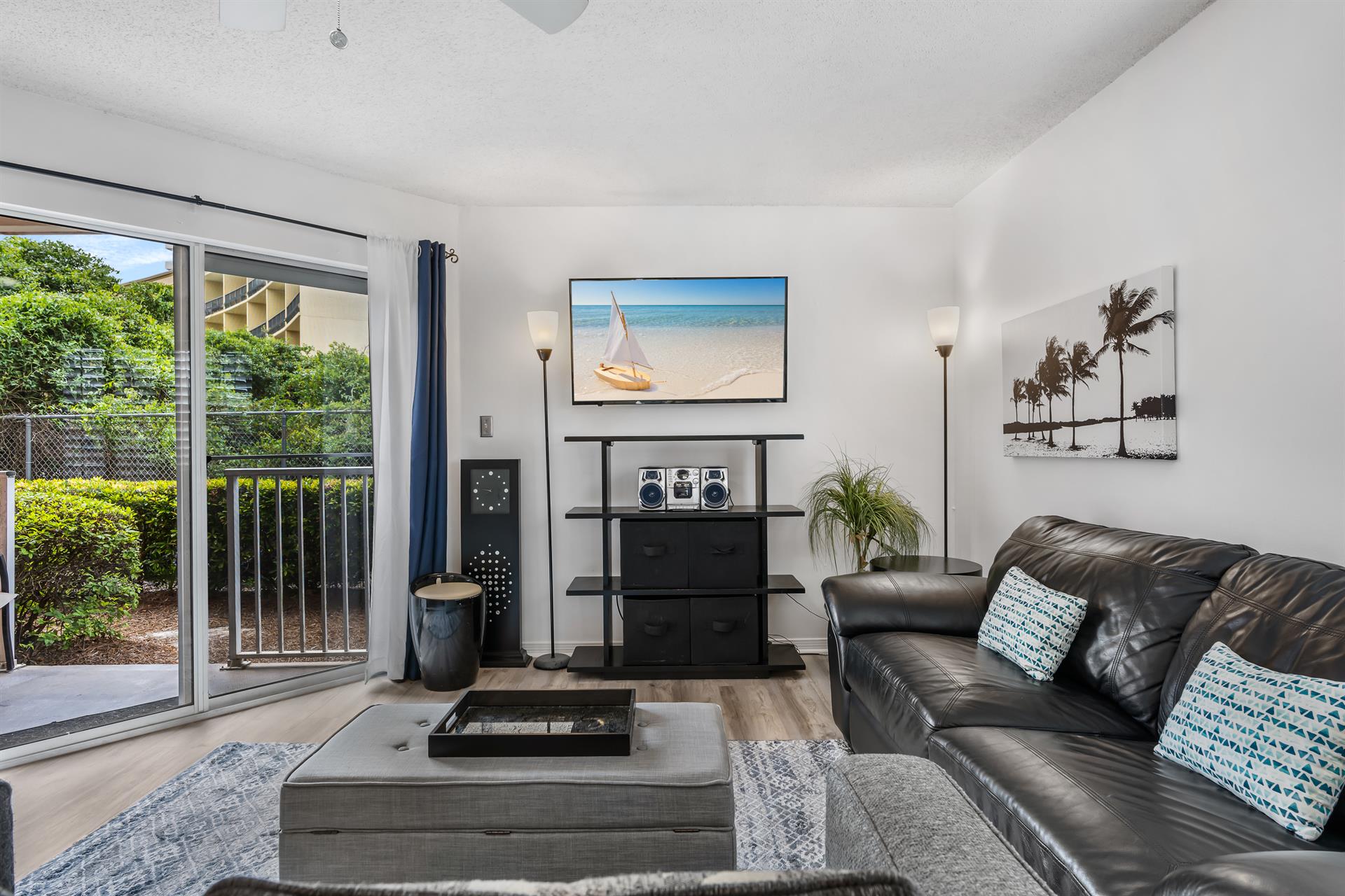 Living Room with Access to Private Patio
