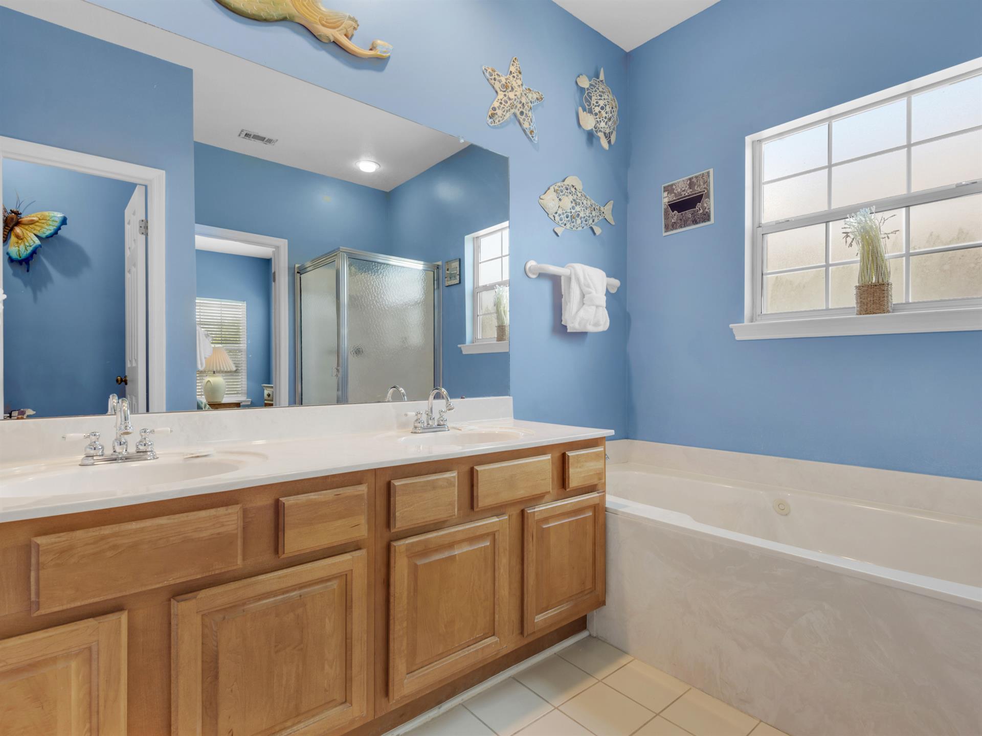 Primary Bathroom with Double Vanity