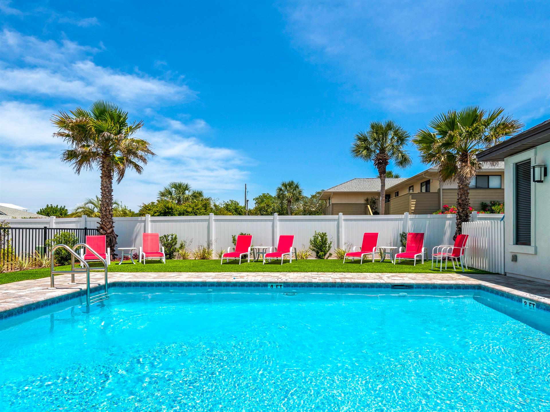 Seating around Community Pool