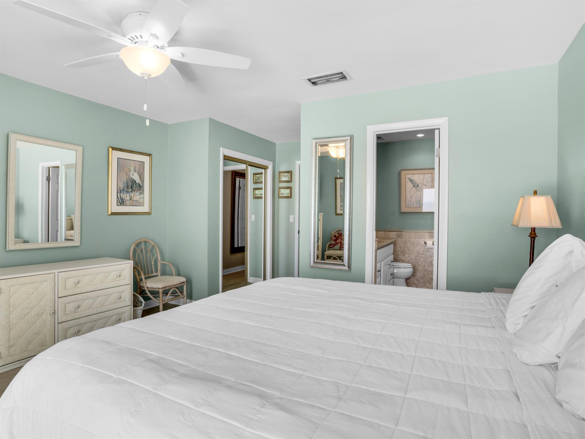 Primary Bedroom on 3rd Floor with King Bed