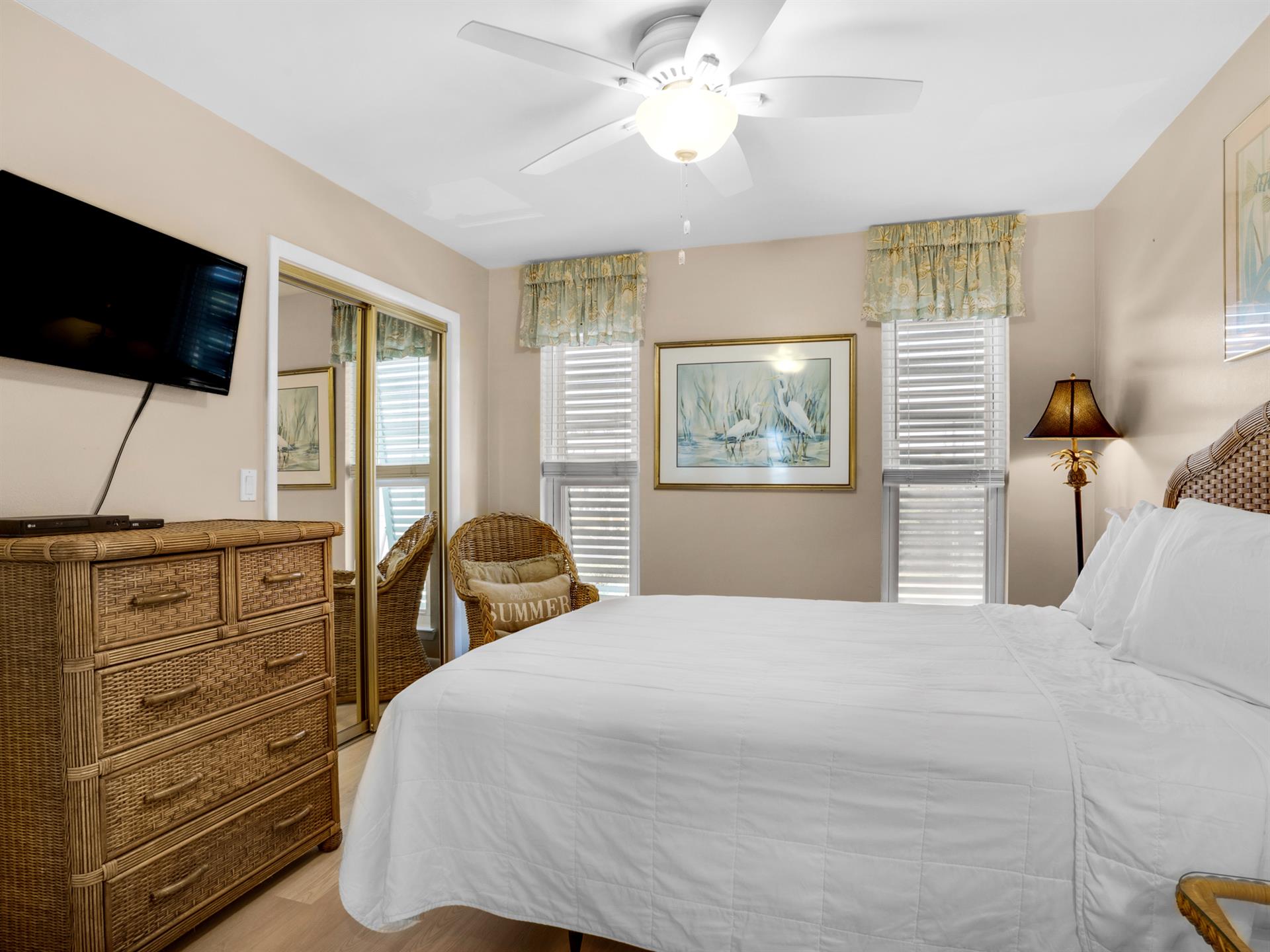 Guest Bedroom 2 on 3rd Floor with Flat Screen TV