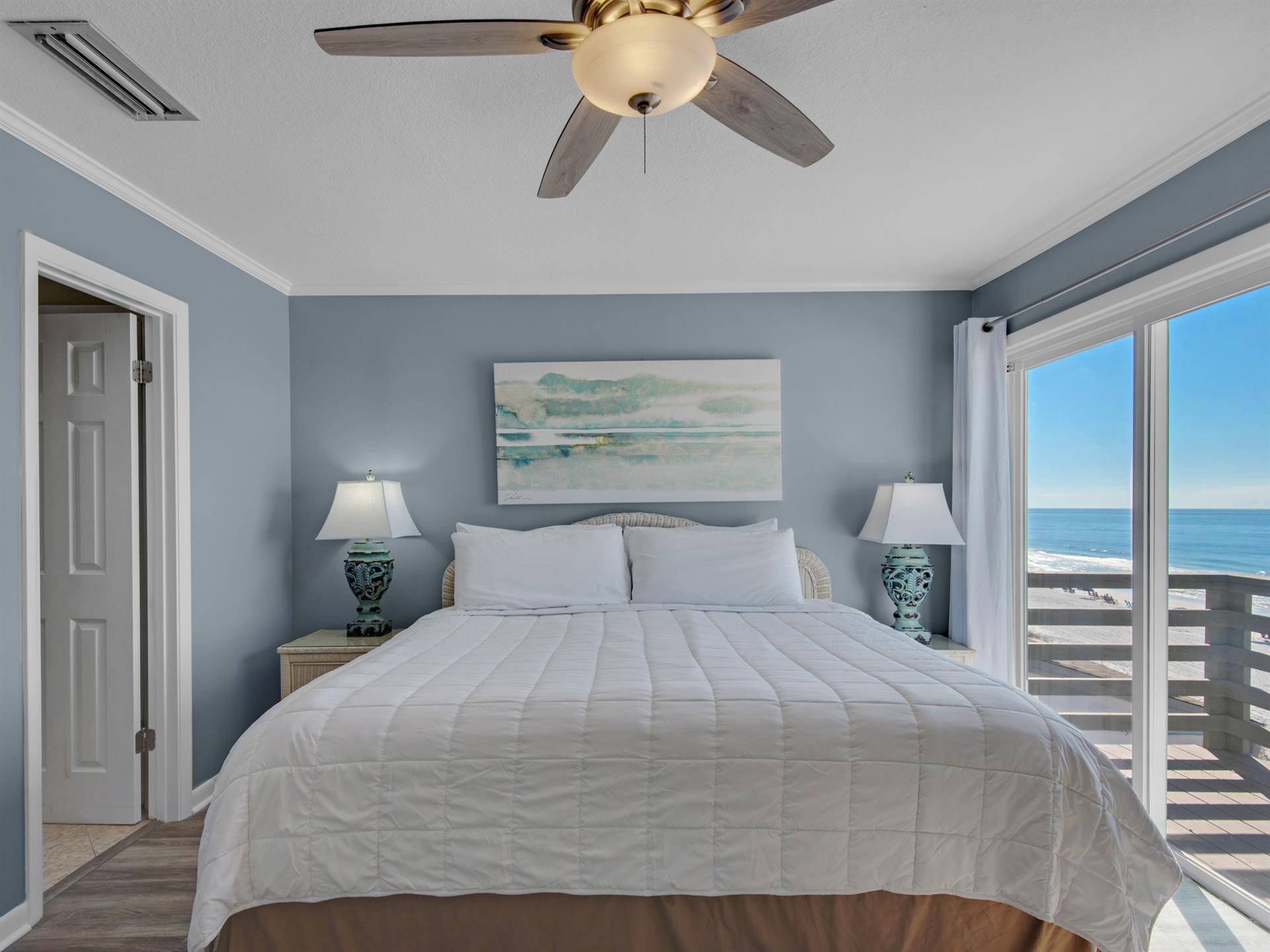 Primary Bedroom on 3rd Floor with Private Balcony