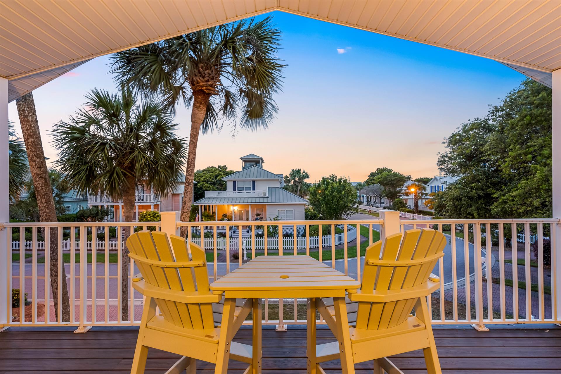 Enjoy morning coffee or an evening cocktails from the balcony off the primary bedroom on the 2nd floor.