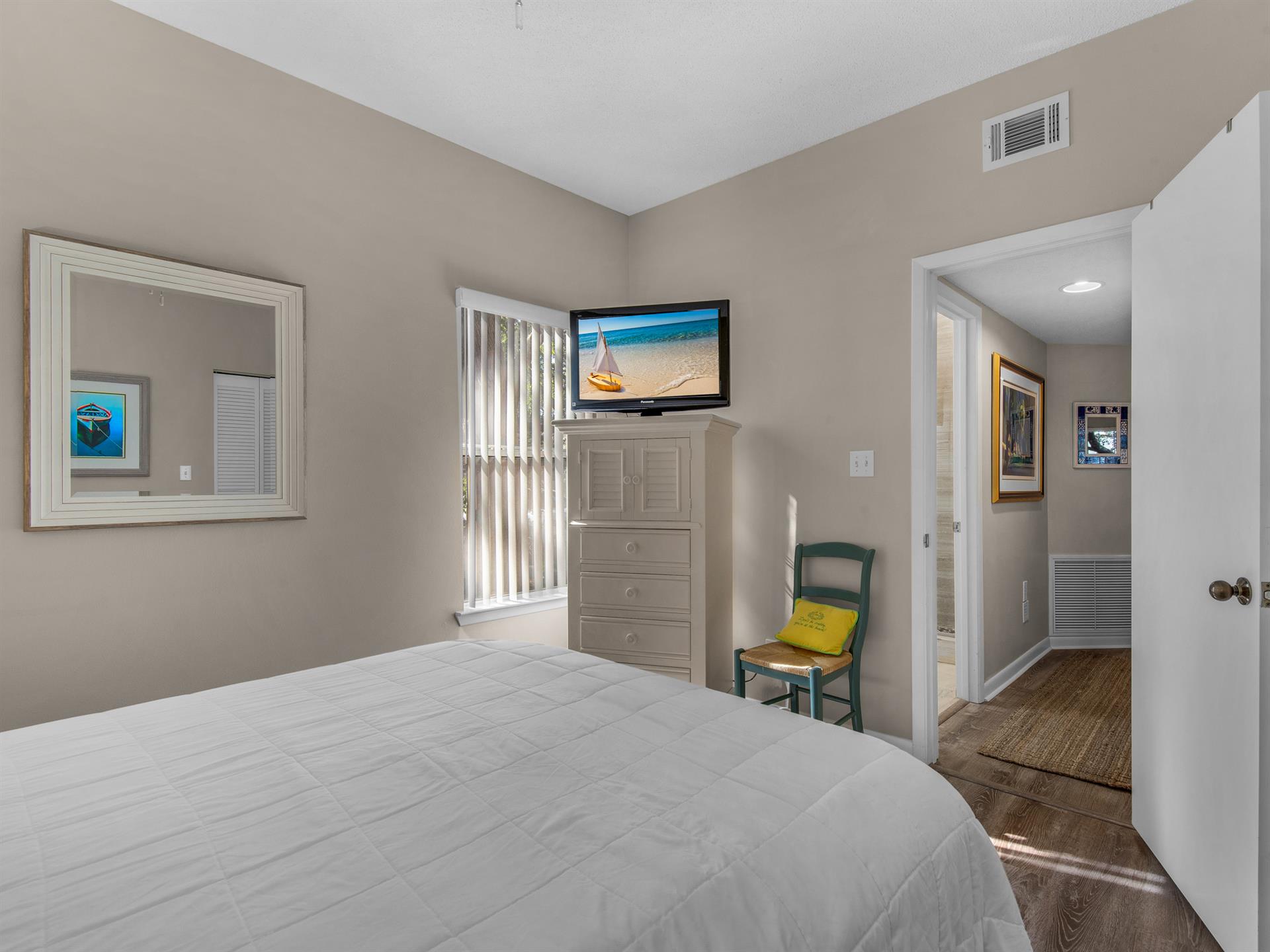 Flat Screen T.V in Guest Bedroom