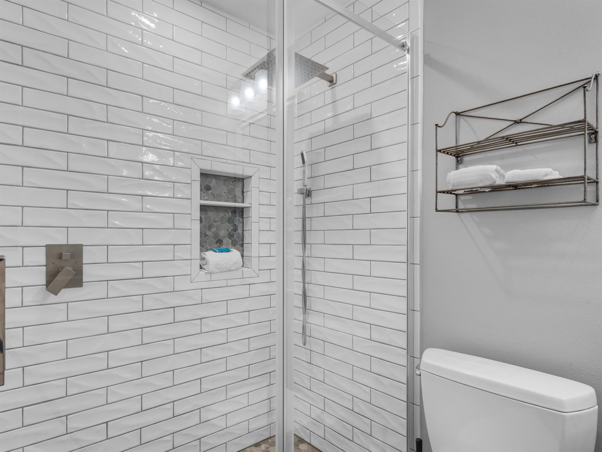 Walkin Shower in Guest Bathroom