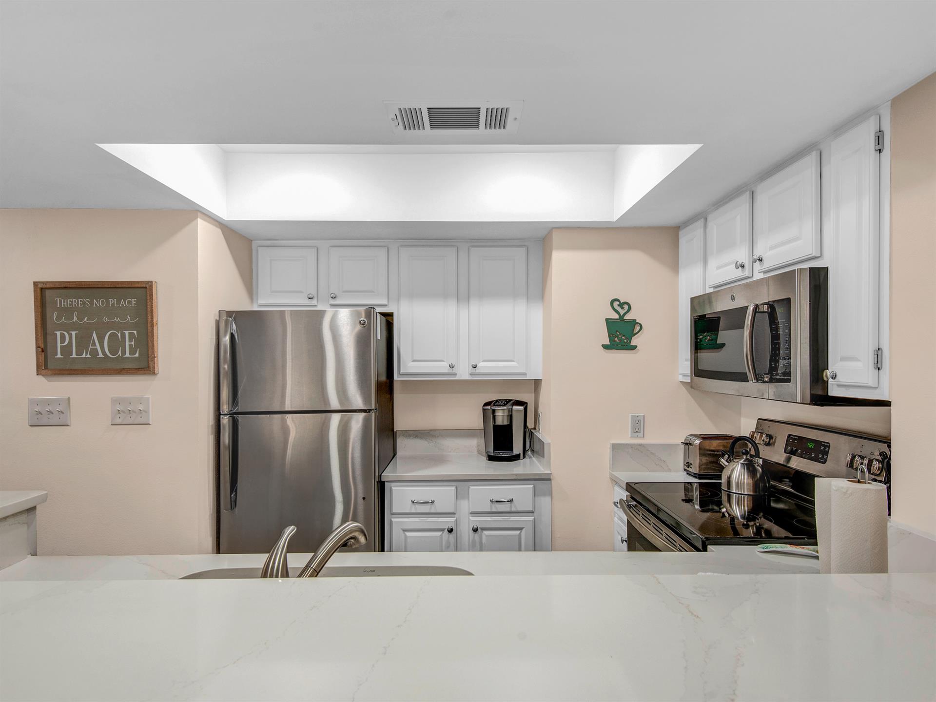 Stainless Steel Appliances in Kitchen