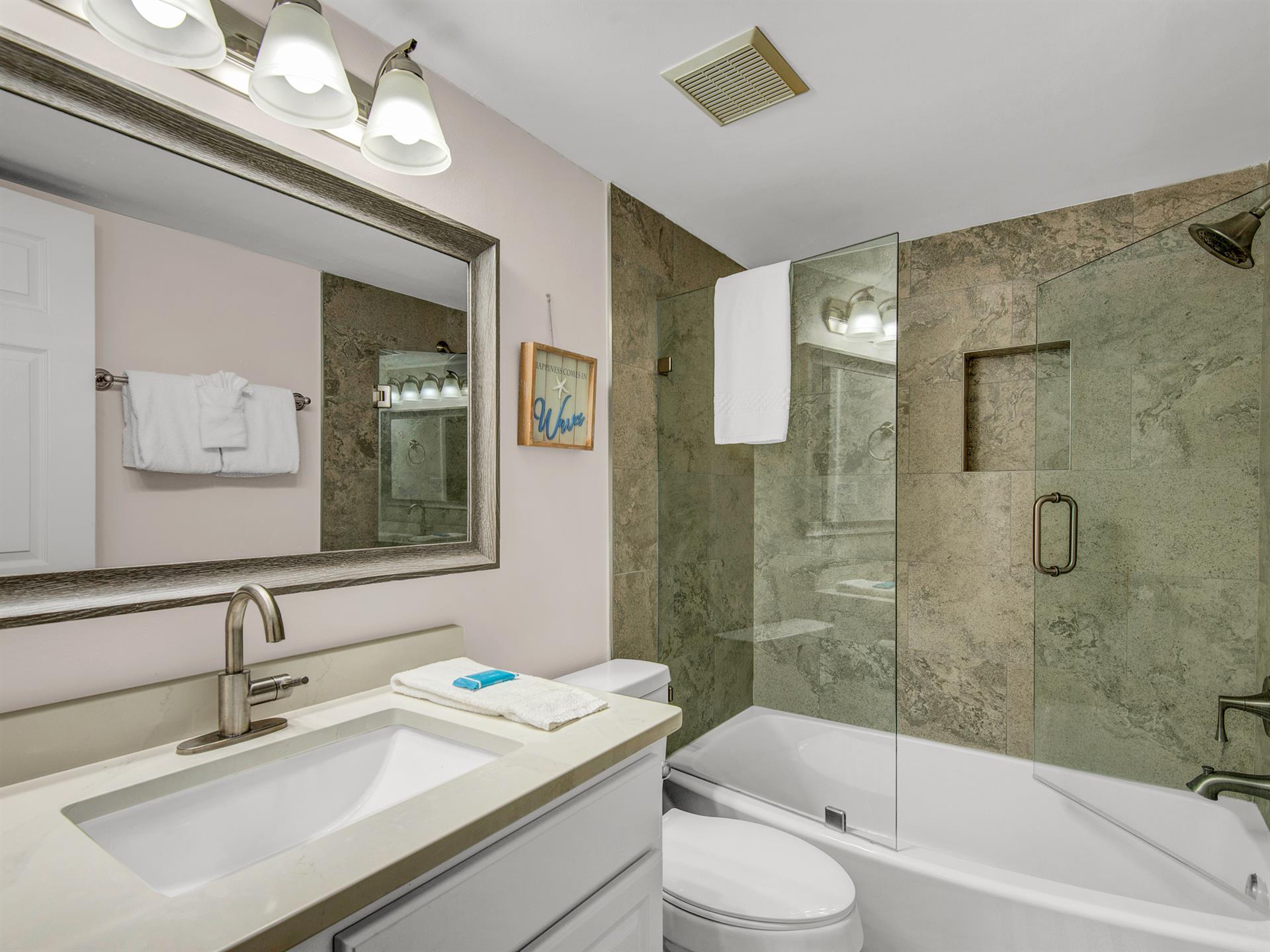 Tub Shower Combo in Primary Bath