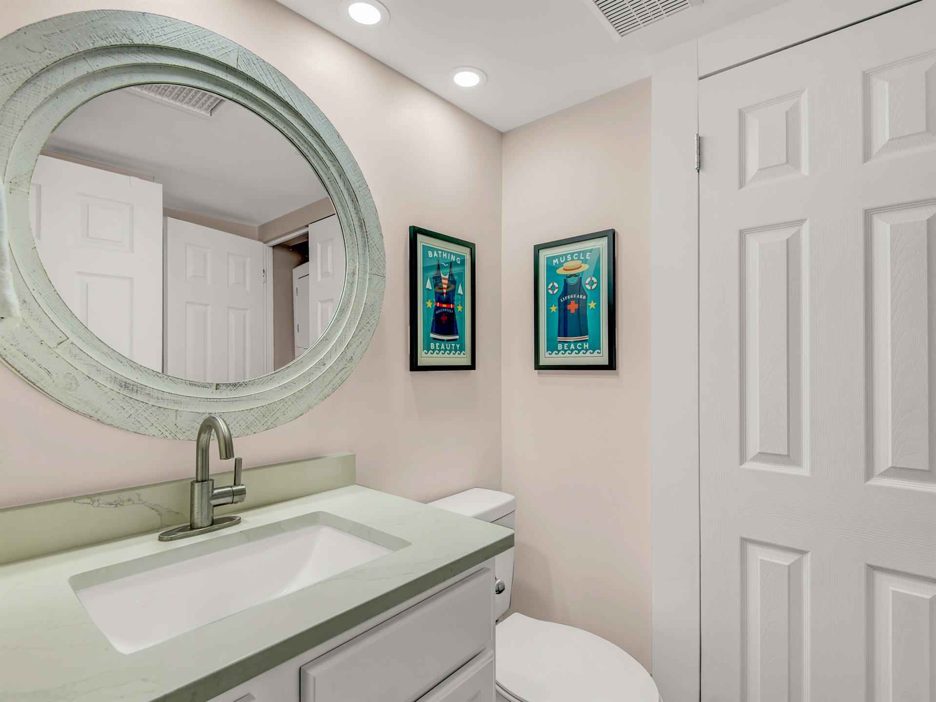 Half Bath in Hallway