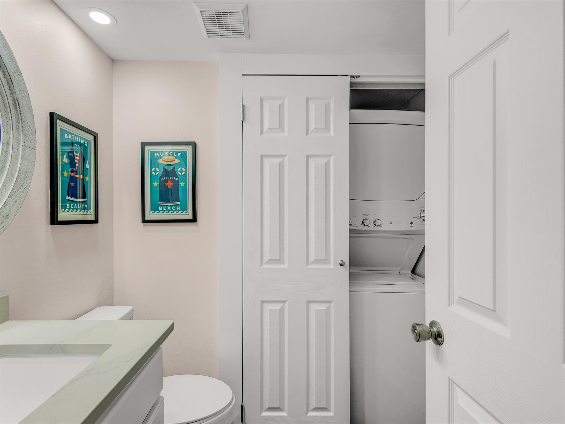 Laundry in Half Bath