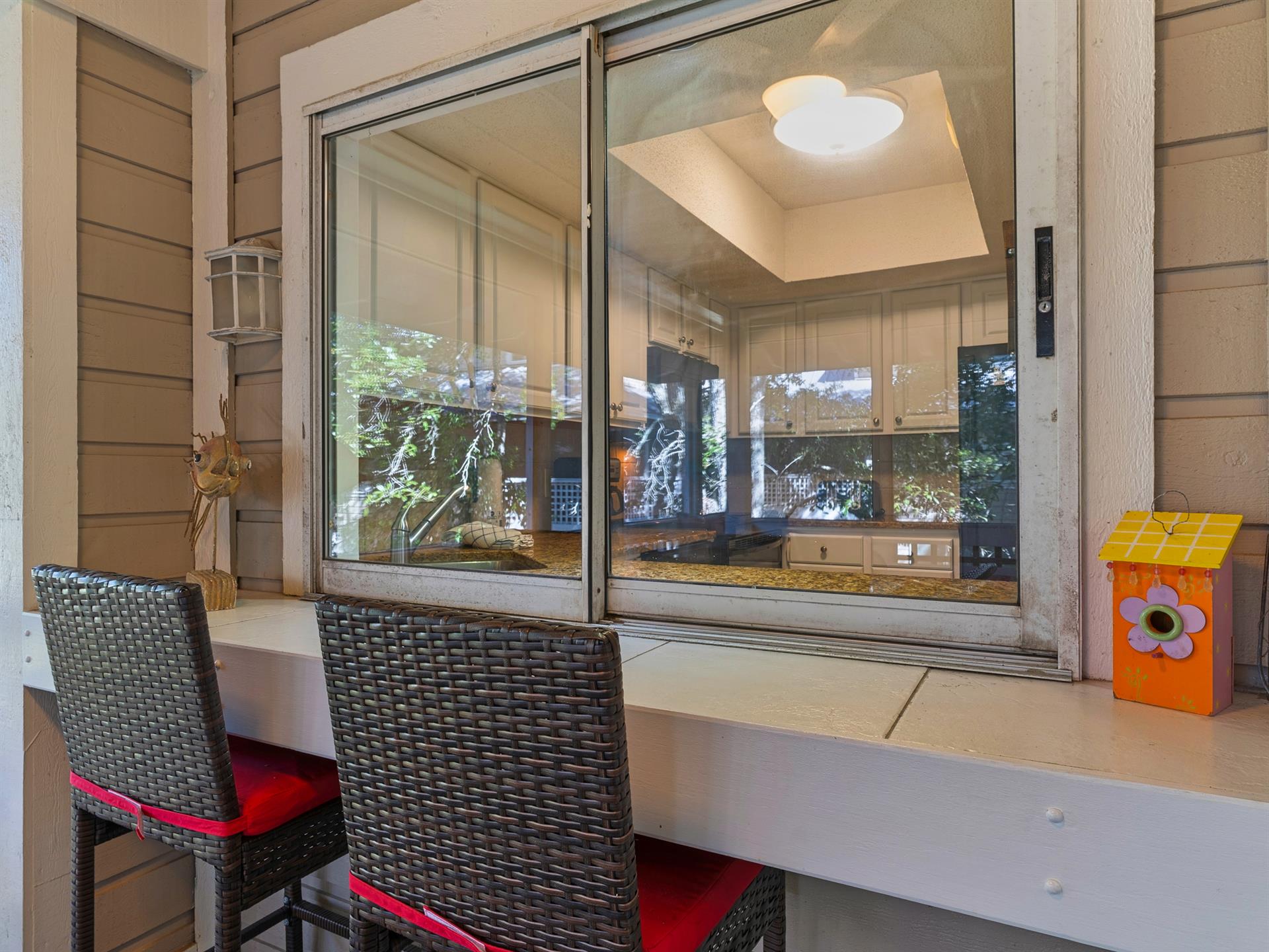 Extra Seating at Pass Through Window