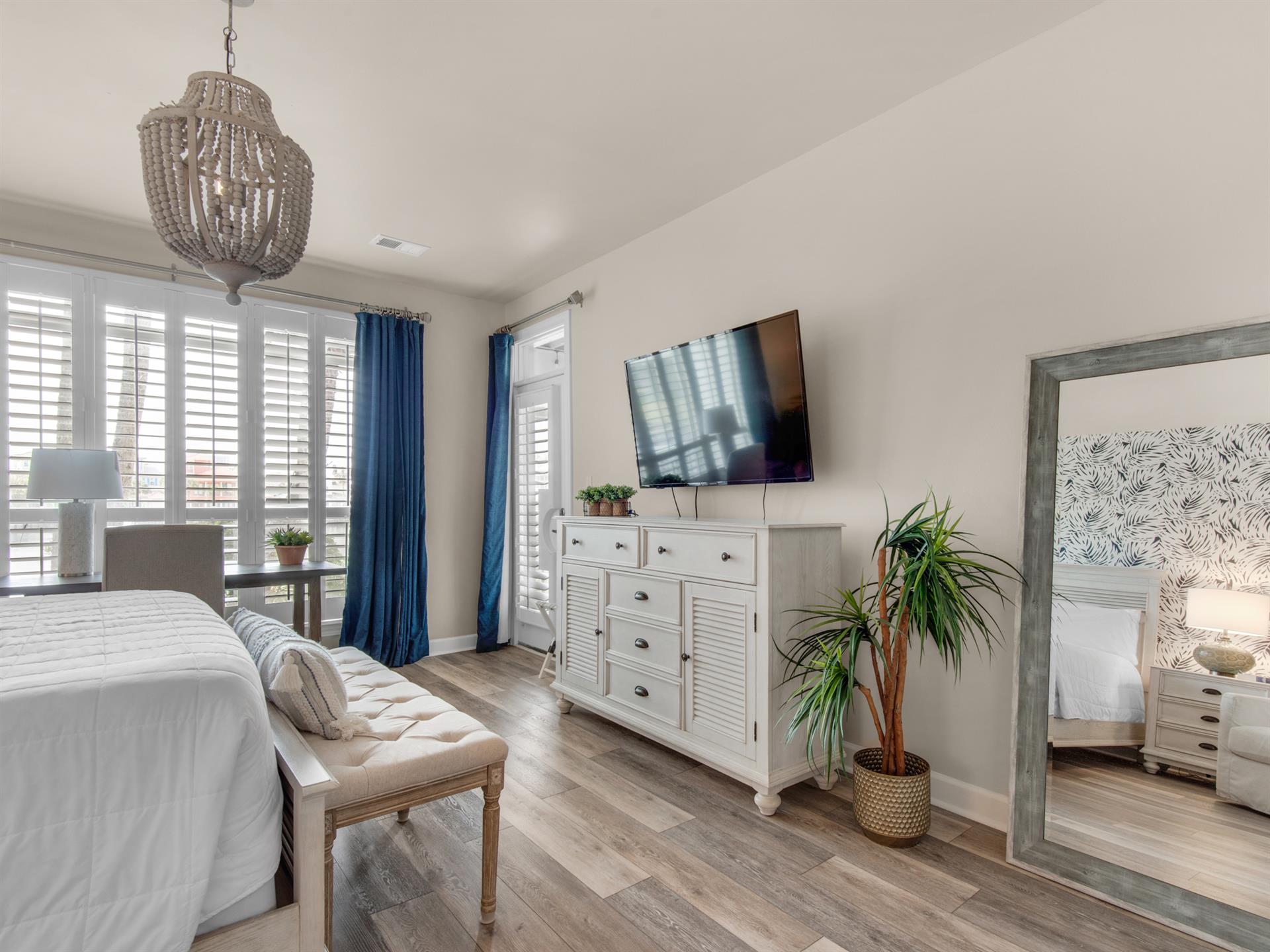 Primary Bedroom with Flat Screen TV