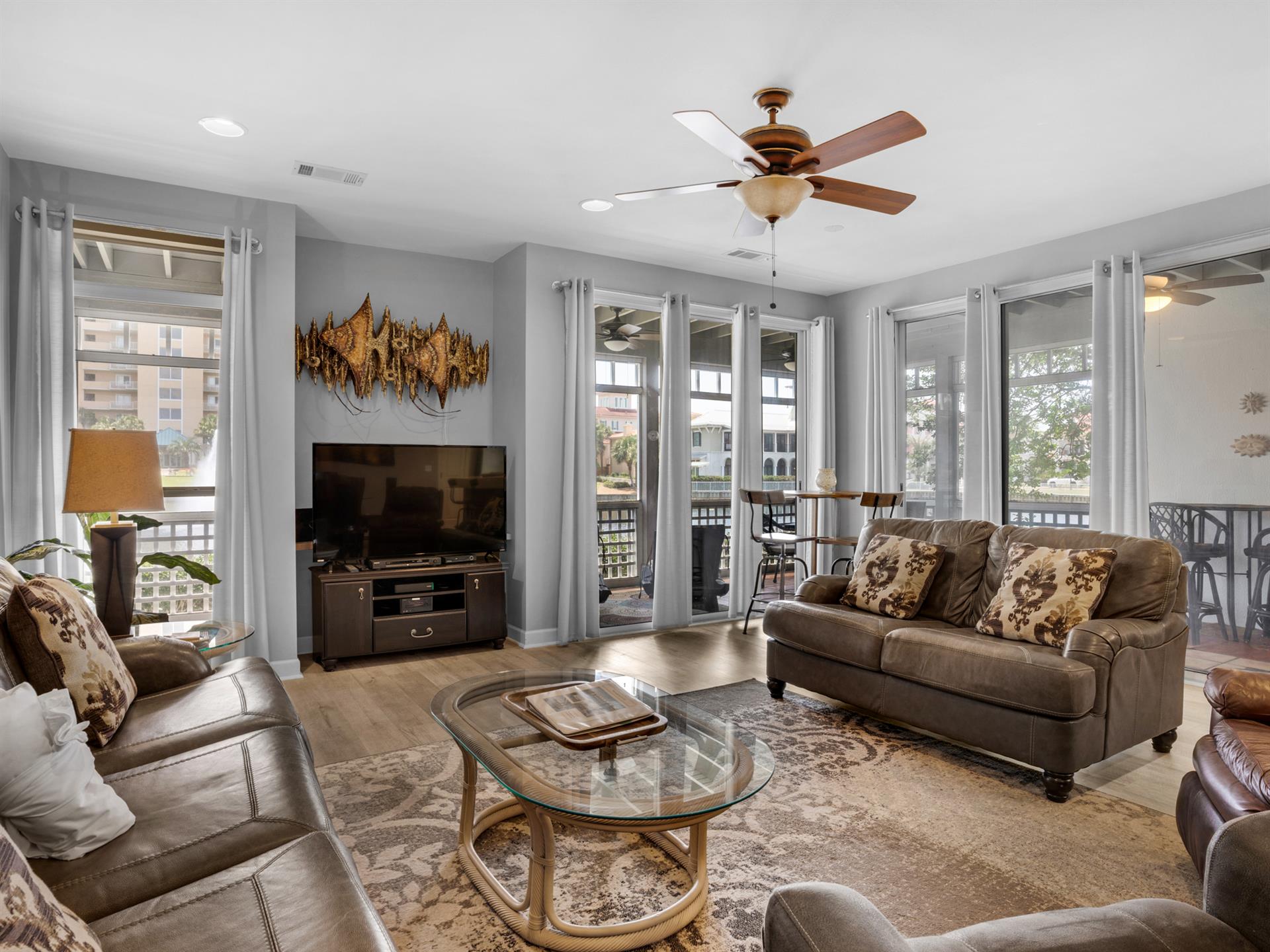View of Lake from Living Area