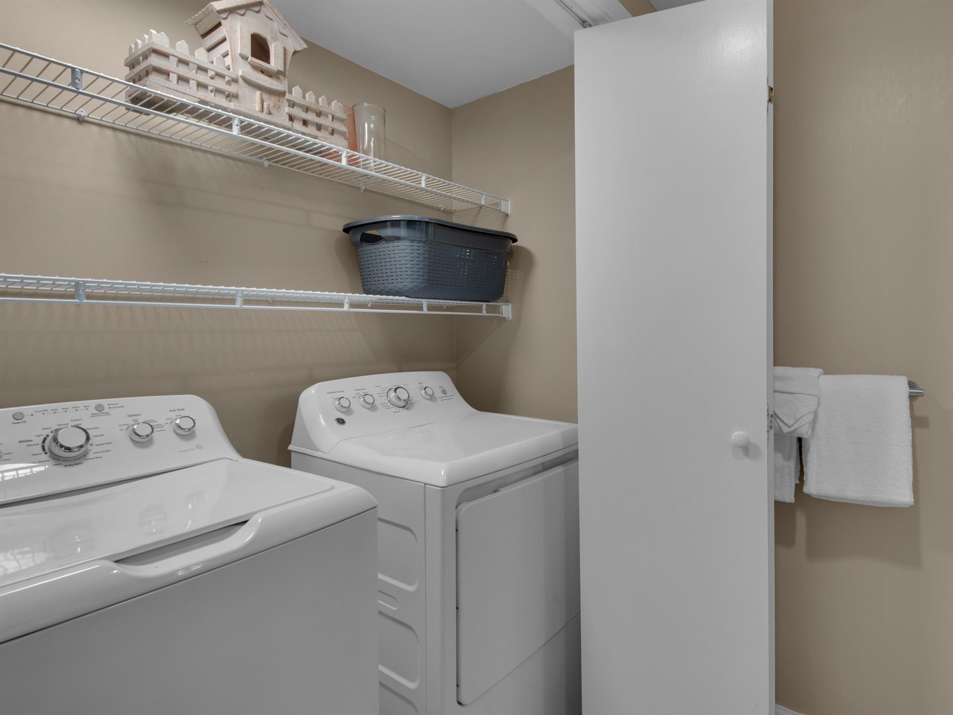Laundry Area in Guest Bathroom 1