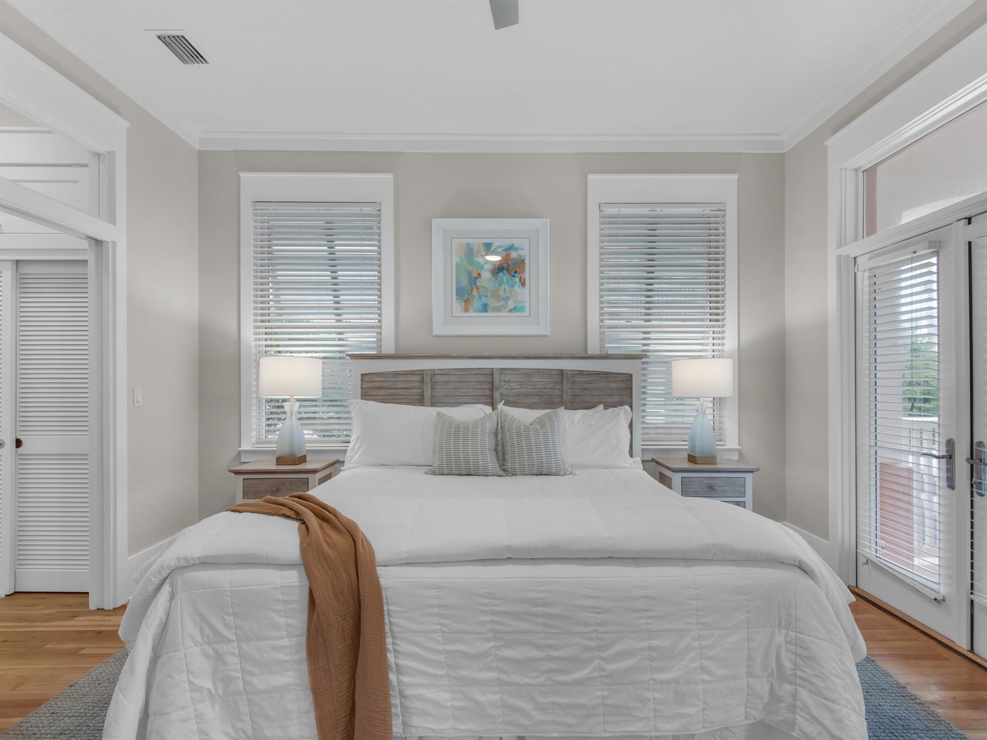 Primary bedroom 2 with king bed  1st floor