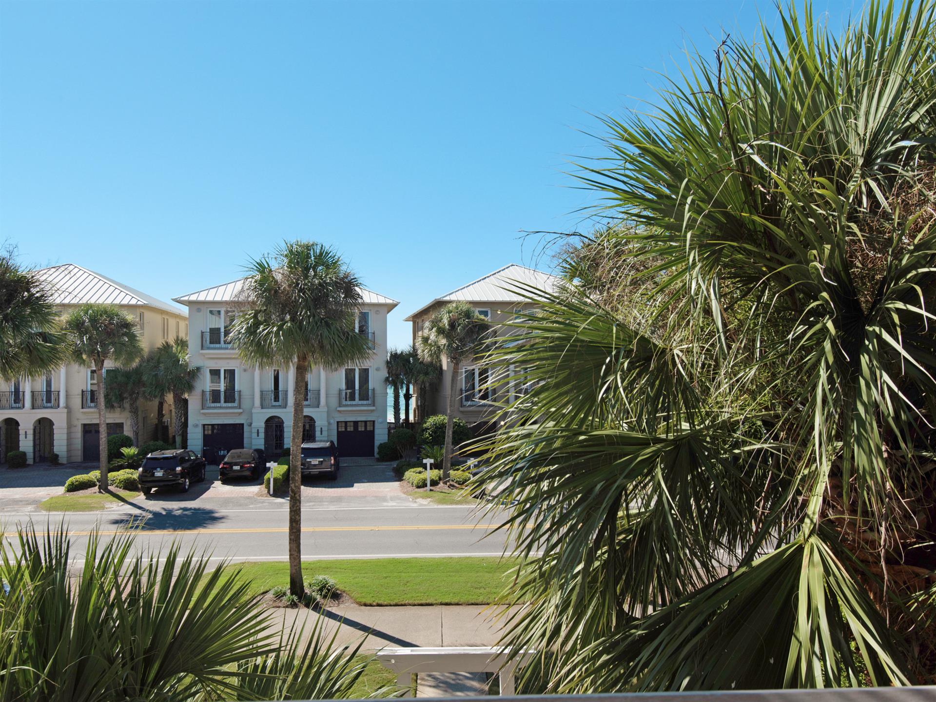 Balcony view towards the beach  2nd floor