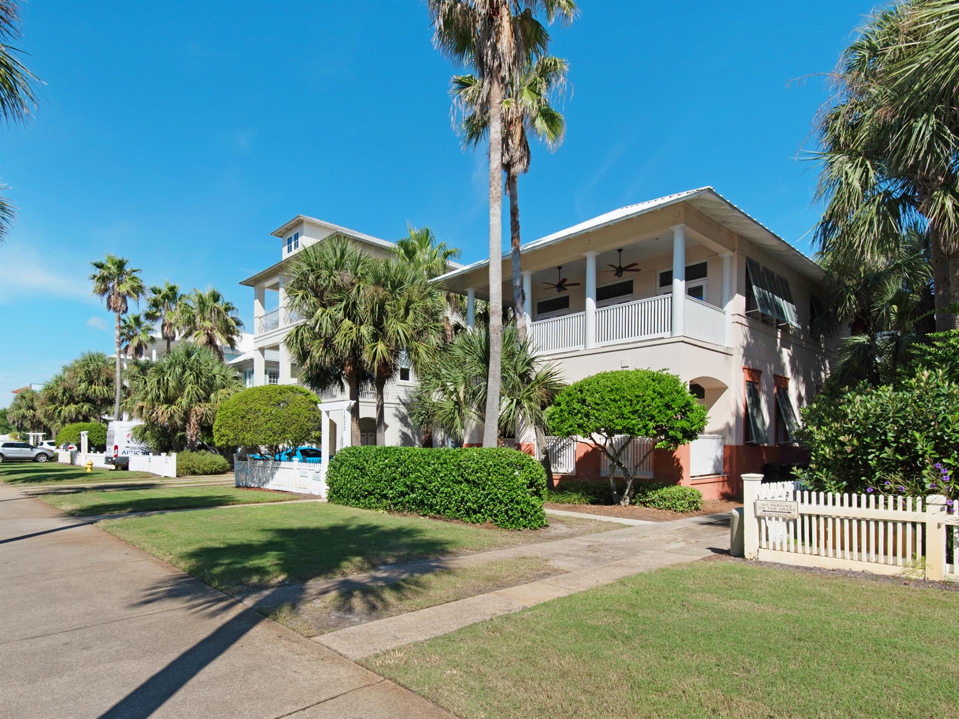 Santorini with private driveway