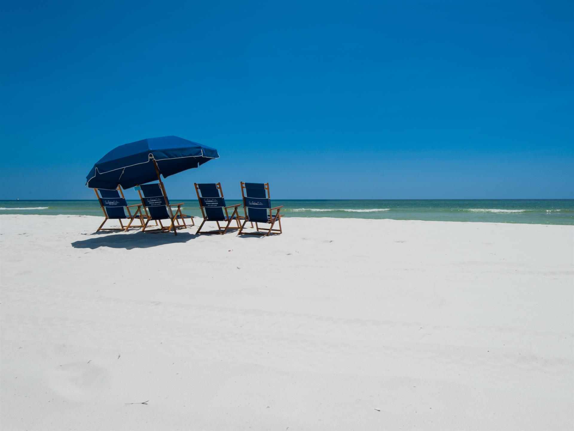 Frangista Beach community beach area