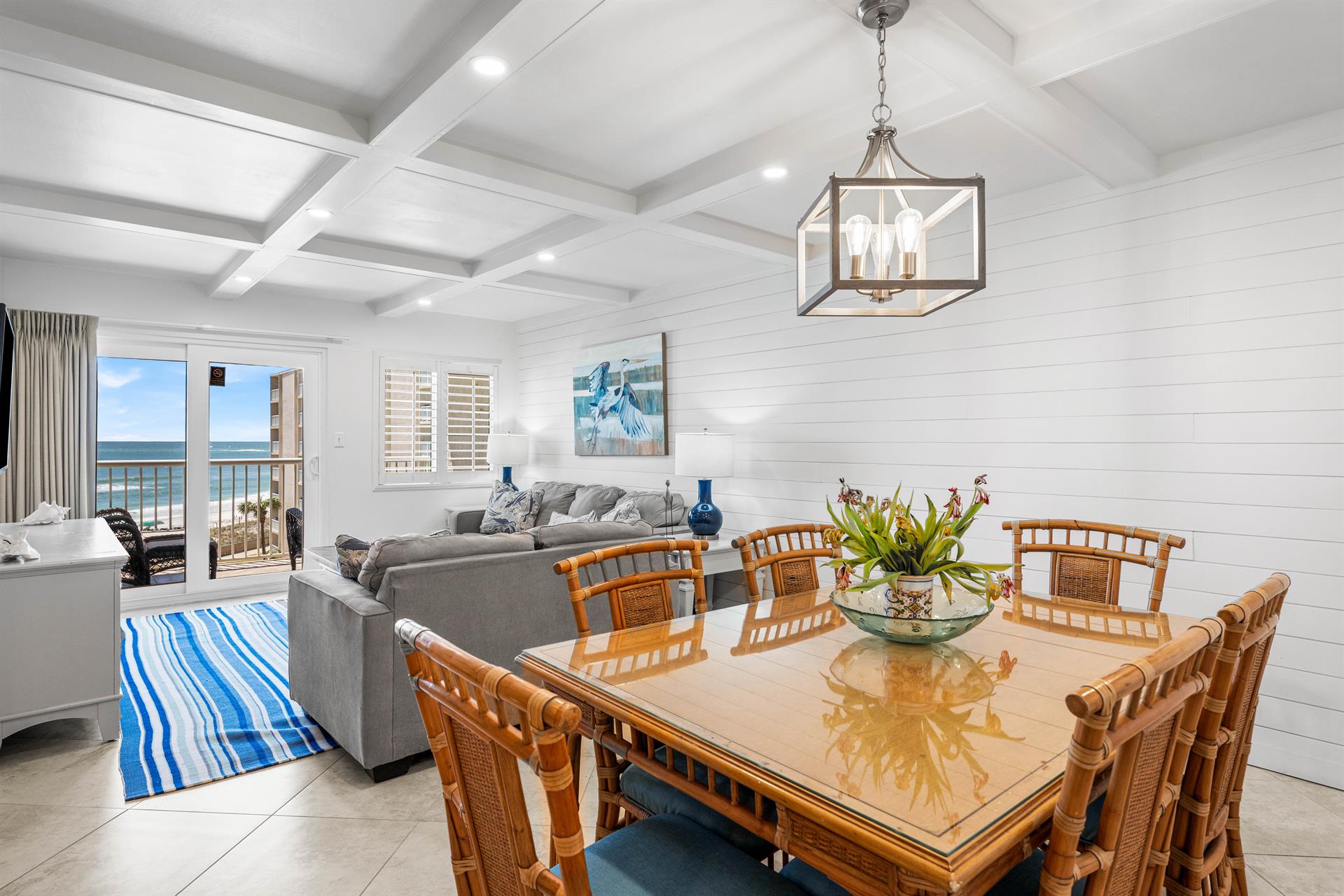 Beautifully Designed Shiplap Walls and Panel Ceilings