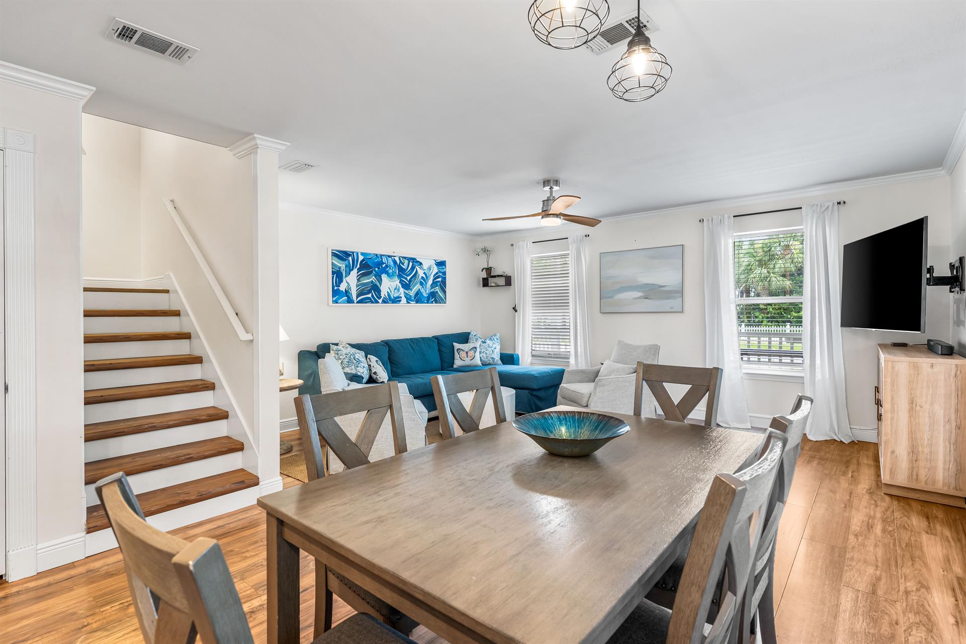 Staircase leading to the 2nd floor from the great room