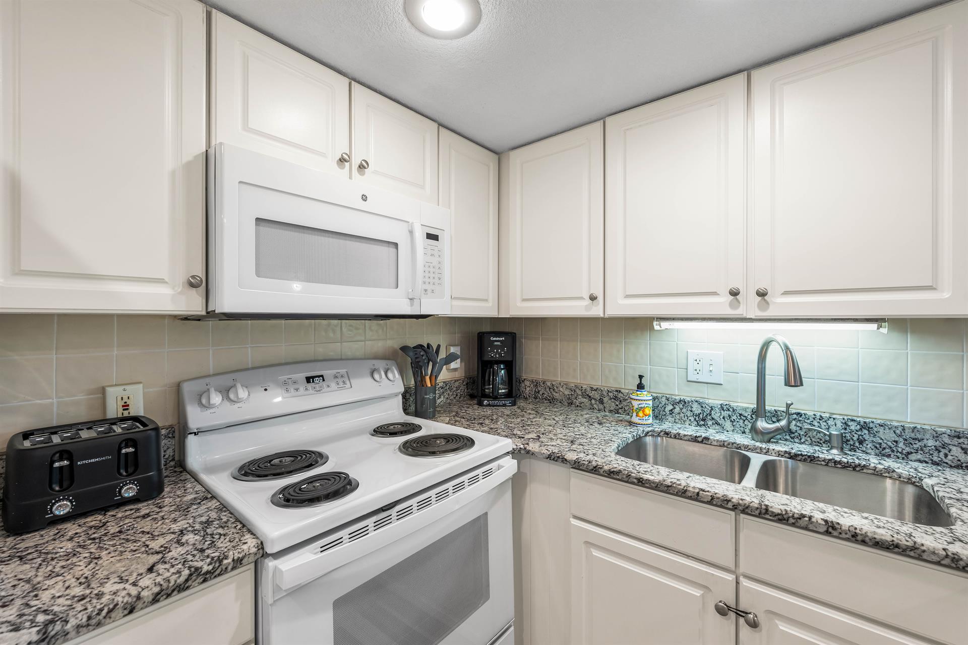 Kitchen equipped with cooking needs